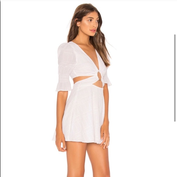 Tularosa Nanette Mini Dress in White - Picture 2 of 8